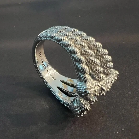 Judith Ripka Silver CZ Cluster Ring - Picture 13 of 13